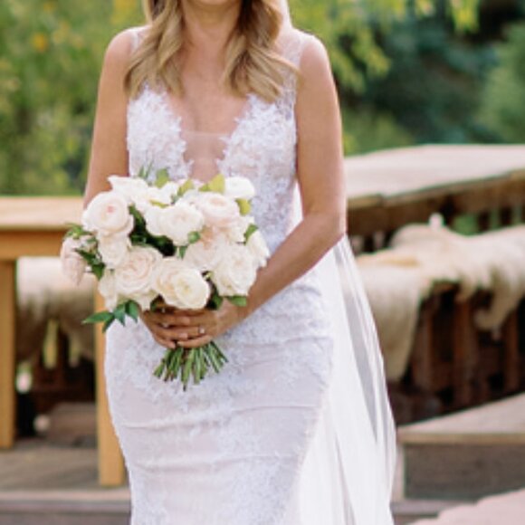 Mira Zwillinger Couture Timmy Bridal Dress Size 40/42 - Picture 4 of 16